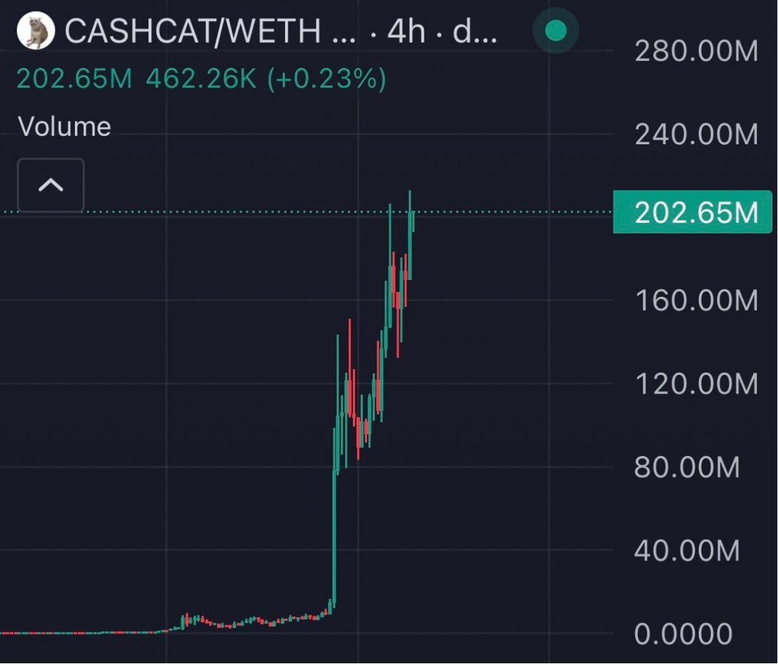cryptotenma's tweet photo. 🚨#SONDAKIKA : 15 dolarını 10,300,000,000.00$'a çevirdi!

Bir yatırımcı 12 gün önce aldığı $CASHCAT adlı memecoinde 15 dolarını 10.3 milyon dolar'a çevirdi!

Görenler inanamadı!

1.437 yıllık asgari ücret / 96 adet ev parası! https://t.co/fCC50HsbNr