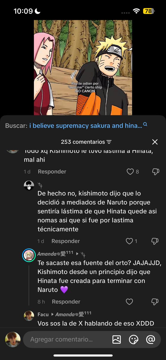 facuuppxx's tweet photo. @bb4sorexia Me comentó un comentario de un video de Naruto JAJAJAJA https://t.co/OWhi07Bt1L