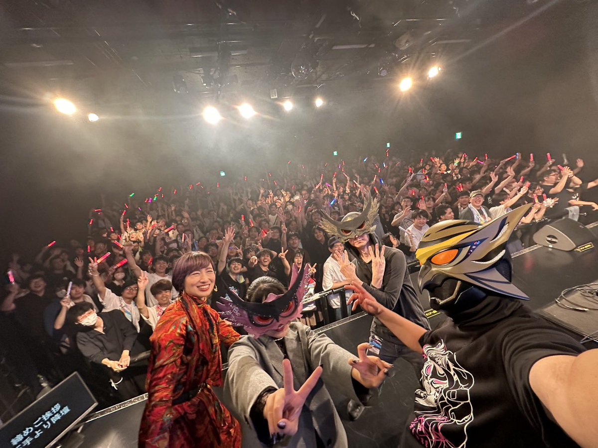 saxophone_yuri's tweet photo. 夜の部も無事終了🎷✨
今回owl*treeパートはサプライズで４人編���にてお送りさせて頂きました🦉✨
最高な盛り上がりありがとうございます😭✨
楽しかったーーーーーーー！
またお会いできますように❤️
#沸かしてきたぜmaimaiでらっくすMUSiCLiVE2026 https://t.co/4Lk9eGfWsi