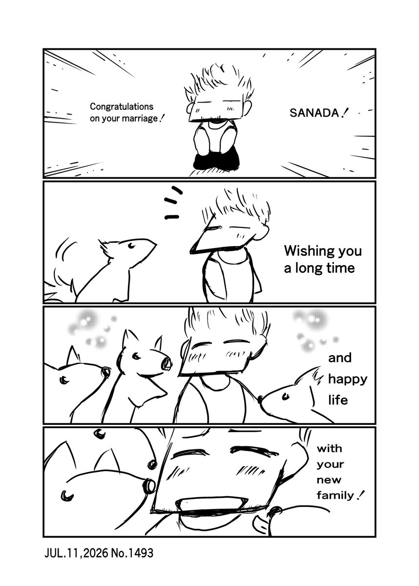 Yu_comics's tweet photo. ろすとらんきーろす🐾
第1493回
「新しい家族」

上二つは日本語版

LOSTRANYAQUILOS 🐾
No.1493
“New family “

Bottom two are in English. https://t.co/Ml28fOUr7R