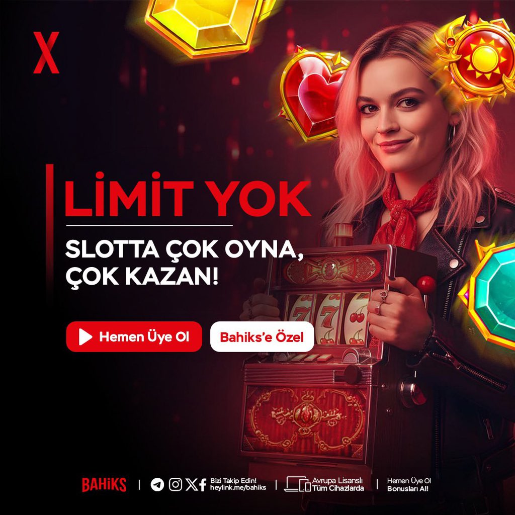 Bahikstr's tweet photo. SLOTTA LİMİTLERİ ORTADAN KALDIRDIK!

#Bahiks'te sınır yok, kural yok! En popüler slot oyunlarında ne kadar çok çevrim yaparsan, büyük ödüllere ve devasa kazançlara o kadar çok yaklaşırsın. 

TIKLA: https://t.co/TBgrNYPE1i https://t.co/9ccstxHsKX
