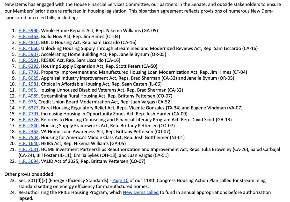 NewDemCoalition's tweet photo. After countless delays, the ROAD to Housing Act is FINALLY law!

Statement from New Dem Vice Chair for Policy @RepNikkiB, Housing, Infrastructure, &amp; Transportation Working Group Chair @NormaJTorres, &amp; Housing Task Force Chair @RepEmiliaSykes. https://t.co/6aX0vq5nDs