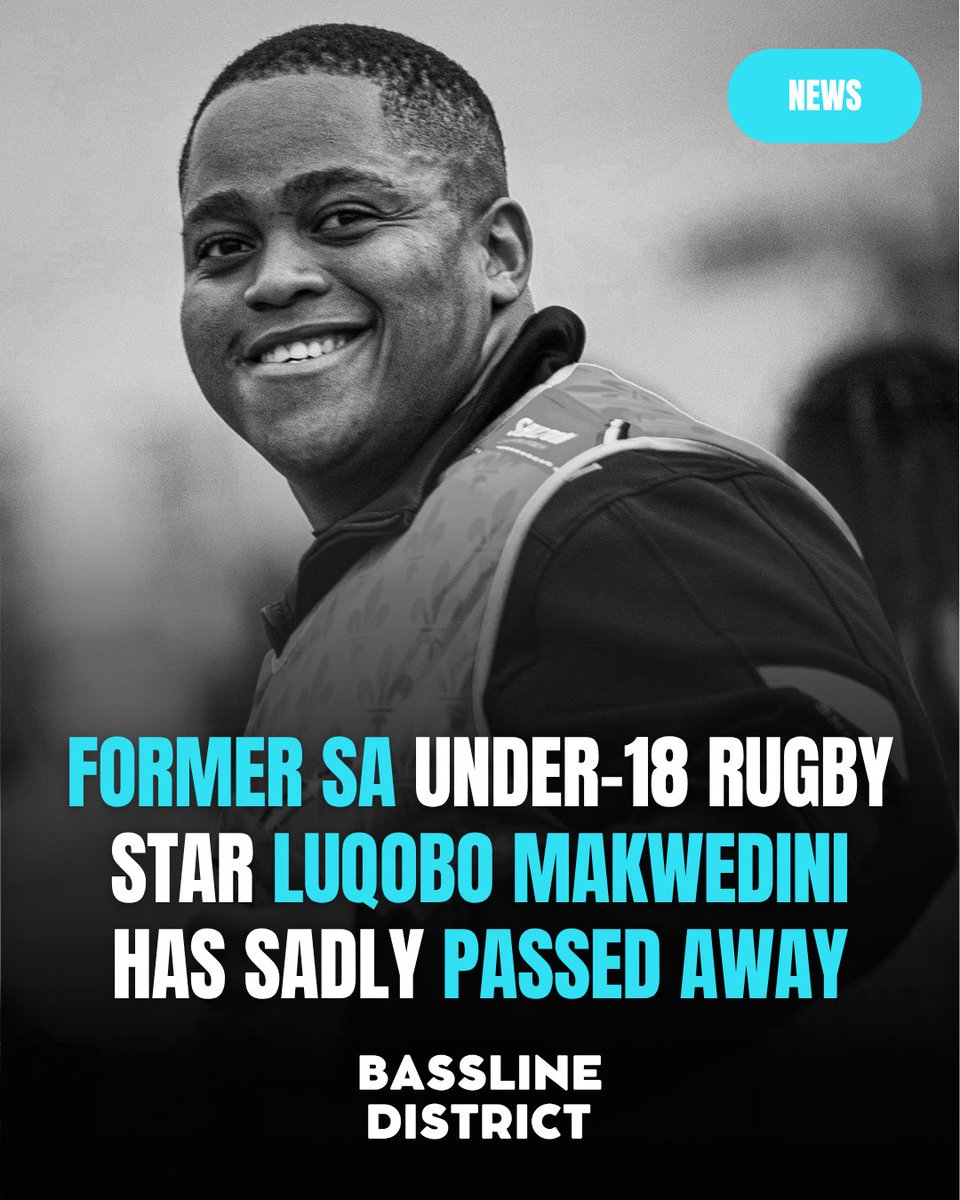 bassline_ZA's tweet photo. 🕊️ Former SA Under-18 rugby star Luqobo Makwedini has sadly passed away at the age of 20.

Makwedini reportedly collapsed after a training session with French club AS Béziers Hérault on Friday. He was rushed to hospital, where he later passed away.

The former Wynberg Boys' High standout had recently joined the club's academy and was regarded as one of its brightest young prospects, with hopes of breaking into the senior squad this season.

Bassline District extends its heartfelt condolences to Luqobo's family, friends, teammates, and everyone affected by this tragic loss. 🕊️

Sources: IOL | eNCA

#BasslineDistrict #RIPLuqoboMakwedini #SARugby #ASBeziers