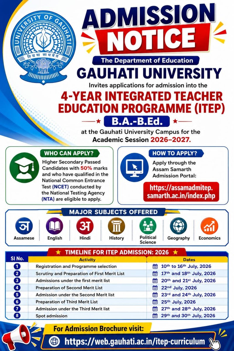 Gauhati University tweet media