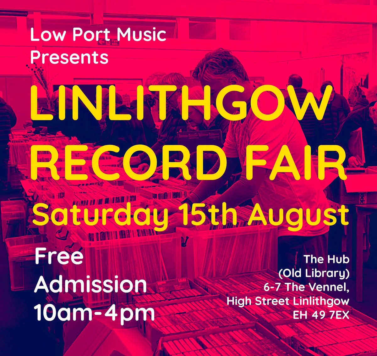 Nickfromupnorth's tweet photo. Looking good. The Linlithgow Record Fair, Saturday 15 August 2026, free. https://t.co/SyADFw0bYF https://t.co/HV5JoI72SE