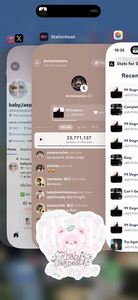 babyjaepeach97's tweet photo. แจก 214 บาท ให้คนที่สตรีม 1 คน 🐈
(ช่องทางไหนก็ได้เลยค่า)

มาสตรีม 99 degrees ให้แจฮยอนกันนะคะ เมนเราตั้งใจทำเพลง เรามาตั้งใจฟังกันน้า หากไม่ว่างสามารถเปิดสตชฮทิ้งไว้ได้แทนได้นะคะ มาช่วยกันเยอะๆน้า ♡

สุ่มจากรี 🎀
หลักฐานเดี๋ยวเค้าส่องจากหน้าทวิตเองค่า

#วาเลนไทน์สตรีม https://t.co/v6jI5pMyQ0