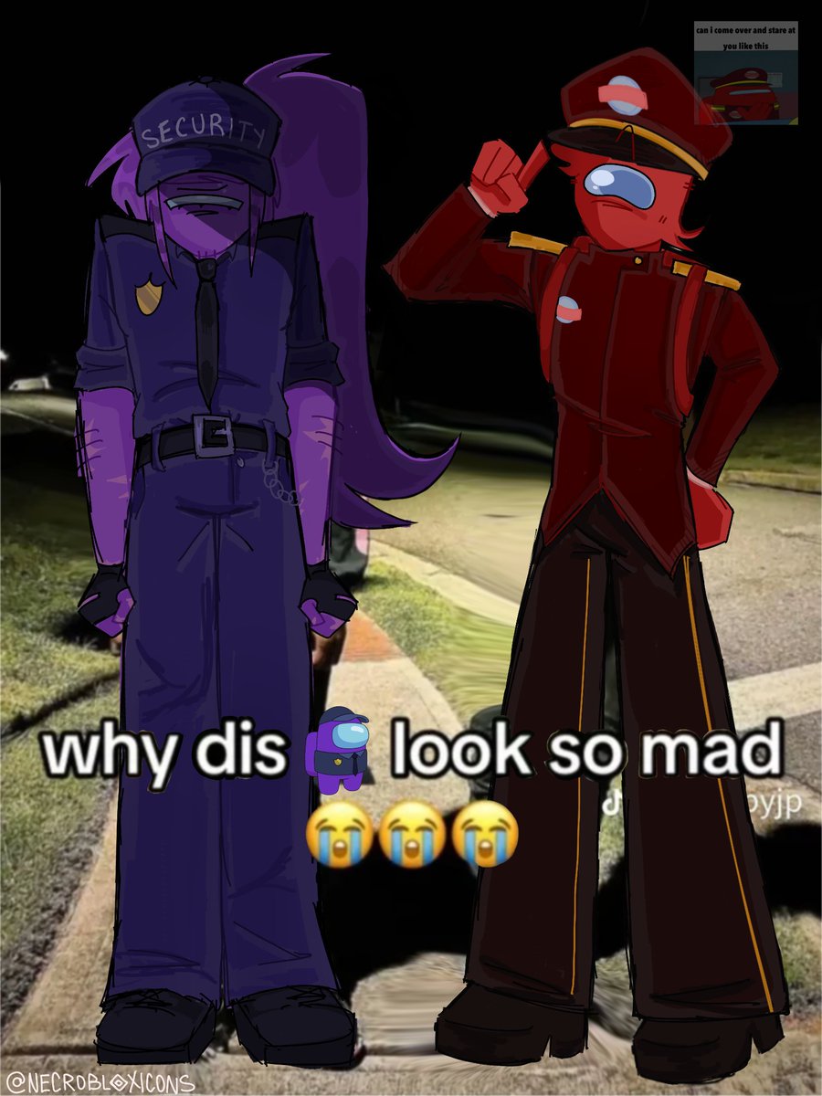 necrobloxicons's tweet photo. what the heck stop that #amongusshow #camtain https://t.co/a7rHEQhk2w