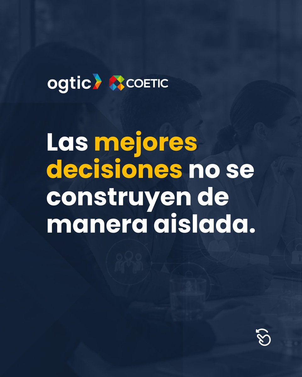 OGTICRDO's tweet photo. La transformación digital genera un mayor impacto cuando existe una visión compartida sobre cómo construirla. 🤝

#OGTIC #EdgarBatista #COETIC https://t.co/0k7inBXoRi