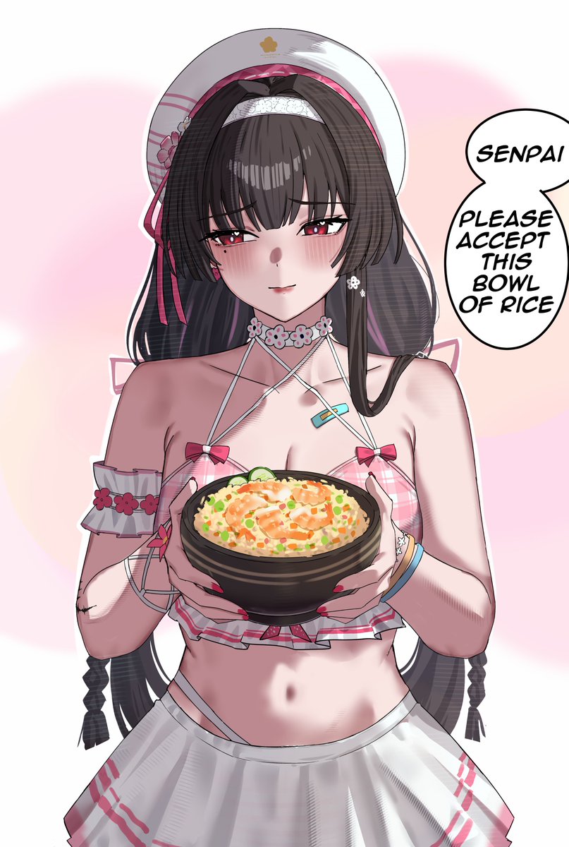 blue2na's tweet photo. I wanted to draw some food, but Chisa's swimsuit is too cute 😘 https://t.co/GegIMBGjns
