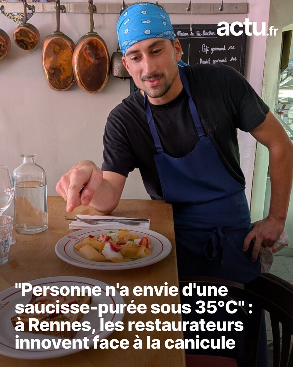 Rennes24's tweet photo. 🥵🍴 "On a supprimé pas mal de chaud en cuisine"
➡️ https://t.co/yuydDBNGFG https://t.co/pu8Dr9xcLP