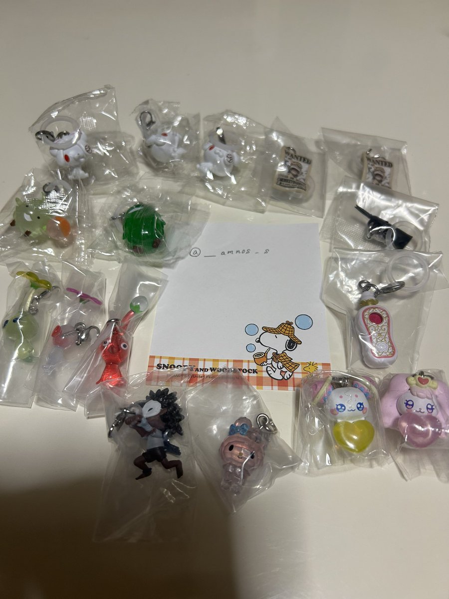 ___amnos_s's tweet photo. 【交換】めじるしアクセサリー
プリキュア サンリオクリスタル
モリゾーとキッコロ ピクミン

[譲]画像のもの

[求]
ぷちきゅあ みっぷる
ワンピース サニー号
リトルナイトメア シックス
おすわりグルーミー
巨大ザクロをむさぼるグルーミー
画像リプ欄⬇️

郵送📮にて交換希望です🙌 https://t.co/88wtUVDMBZ