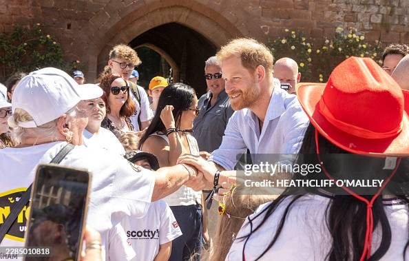 SayidMet's tweet photo. "Prince Harry, Duke of Sussex, meets well-wishers as he attends 'Scotty's Summer Festival' at Maxstoke Castle near Birmingham" https://t.co/Zf7smgRVHY