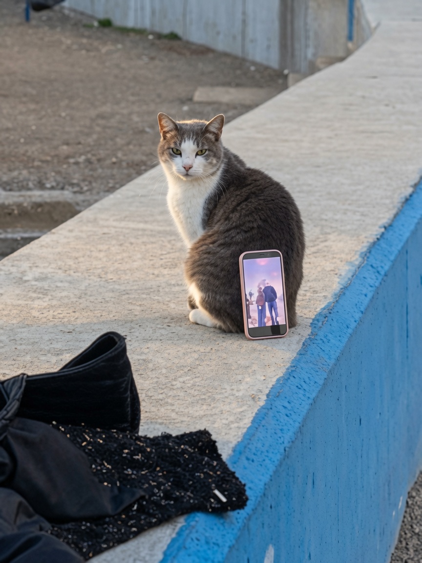 barbie_context's tweet photo. Una pareja se volvió viral tras usar un gato como trípode en Turquía. https://t.co/aOnJrEubP4