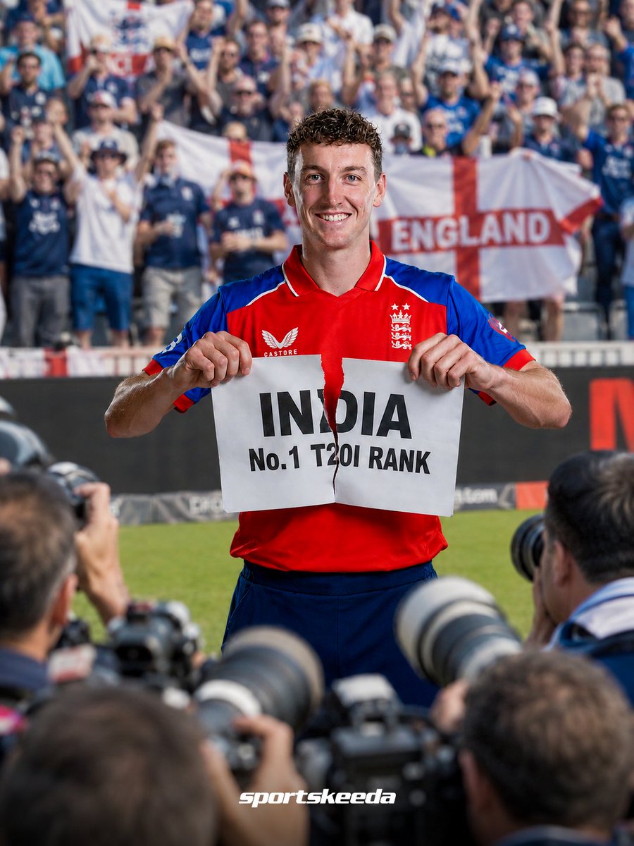 Sportskeeda's tweet photo. A series to remember for Harry Brook and a series to forget for the Men in Blue. 🏴󠁧󠁢󠁥󠁮󠁧󠁿🔥

#ENGvIND #T20Is #SKC #Sportskeeda https://t.co/COr64FlTsg