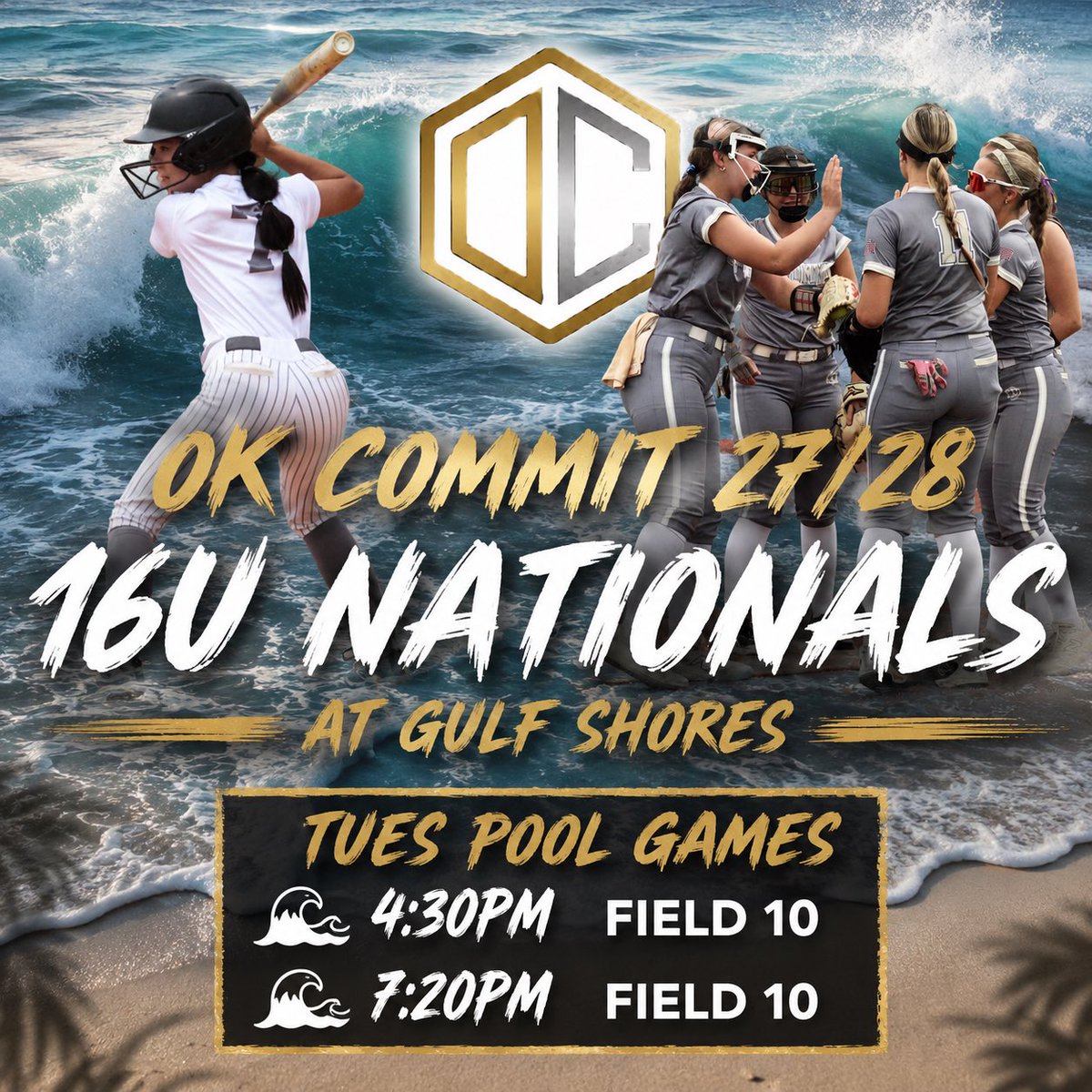 OKCommit2728's tweet photo. 🌊headed to Nationals at Gulf Shores🌊Let’s go OK Commit 27/28🩶 https://t.co/277JQ6FmNj