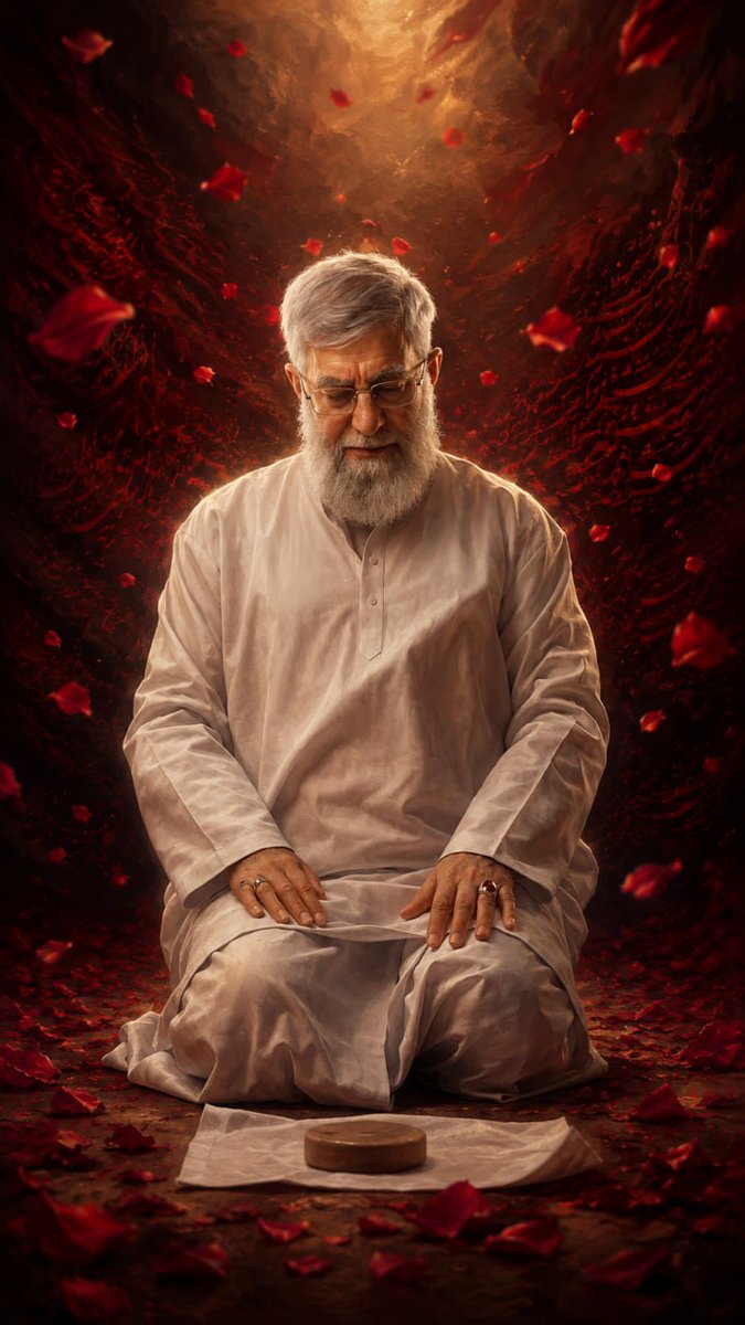 zhrapah's tweet photo. آقای شهید ایران🥀
 برای آقای شهیدمان یک فاتحه قرائت کنید تا کمترین کاری باشد که توانستیم برای این پدر مهربان انجام دهیم. https://t.co/vntluO2M1M