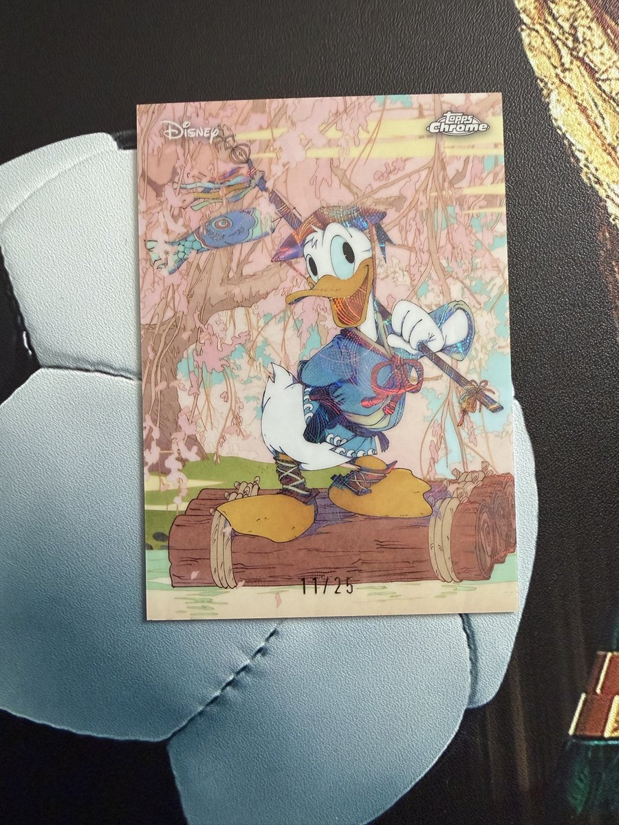 chrisaznar's tweet photo. @CardPurchaser Donald Duck Ukiyo-E /25 https://t.co/tWo0mzcxMv
