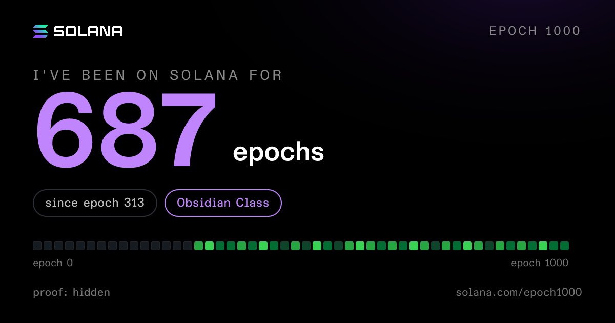 0xash1's tweet photo. I've survived 687 Solana epochs https://t.co/pbhGhR5pMP