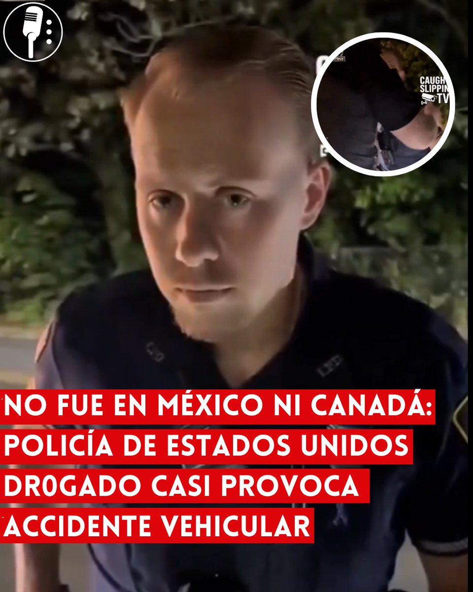 YosoyPedrero's tweet photo. 🚨OJO: NO FUE EN MÉXICO NI CANADÁ: POLICÍA DE ESTADOS UNIDOS DR0GADO CASI PROVOCA ACCIDENTE VEHICULAR

Un video difundido en redes sociales muestra a un policía en Estados Unidos en aparente estado de intoxicación, conduciendo de manera errática y poniendo en riesgo a otros ciudadanos. En las imágenes, el elemento apenas puede mantenerse en pie, tiene dificultades para hablar y pierde el control de la situación.

El caso ha generado indignación no solo por el riesgo de accidente, sino por la reacción de otros agentes, quienes llegan al lugar y, lejos de proceder de inmediato, parecen intervenir para evitar que el hecho escale a una denuncia formal. Este tipo de escenas ha reavivado el debate sobre encubrimiento dentro de corporaciones policiales.

Aunque no es un caso aislado, en Estados Unidos ya se han documentado incidentes donde policías en estado inconveniente provocan o se ven involucrados en choques y detenciones por conducir intoxicados, el video ha tomado fuerza por el contraste con el discurso oficial que constantemente señala a otros países por el problema de las drogas.

En ese contexto, la presidenta Claudia Sheinbaum ha insistido en señalar lo que considera una contradicción: mientras Estados Unidos apunta hacia el exterior, su propio consumo interno y los casos dentro de sus instituciones evidencian que el problema también está en casa, alimentando una crisis que trasciende fronteras.
