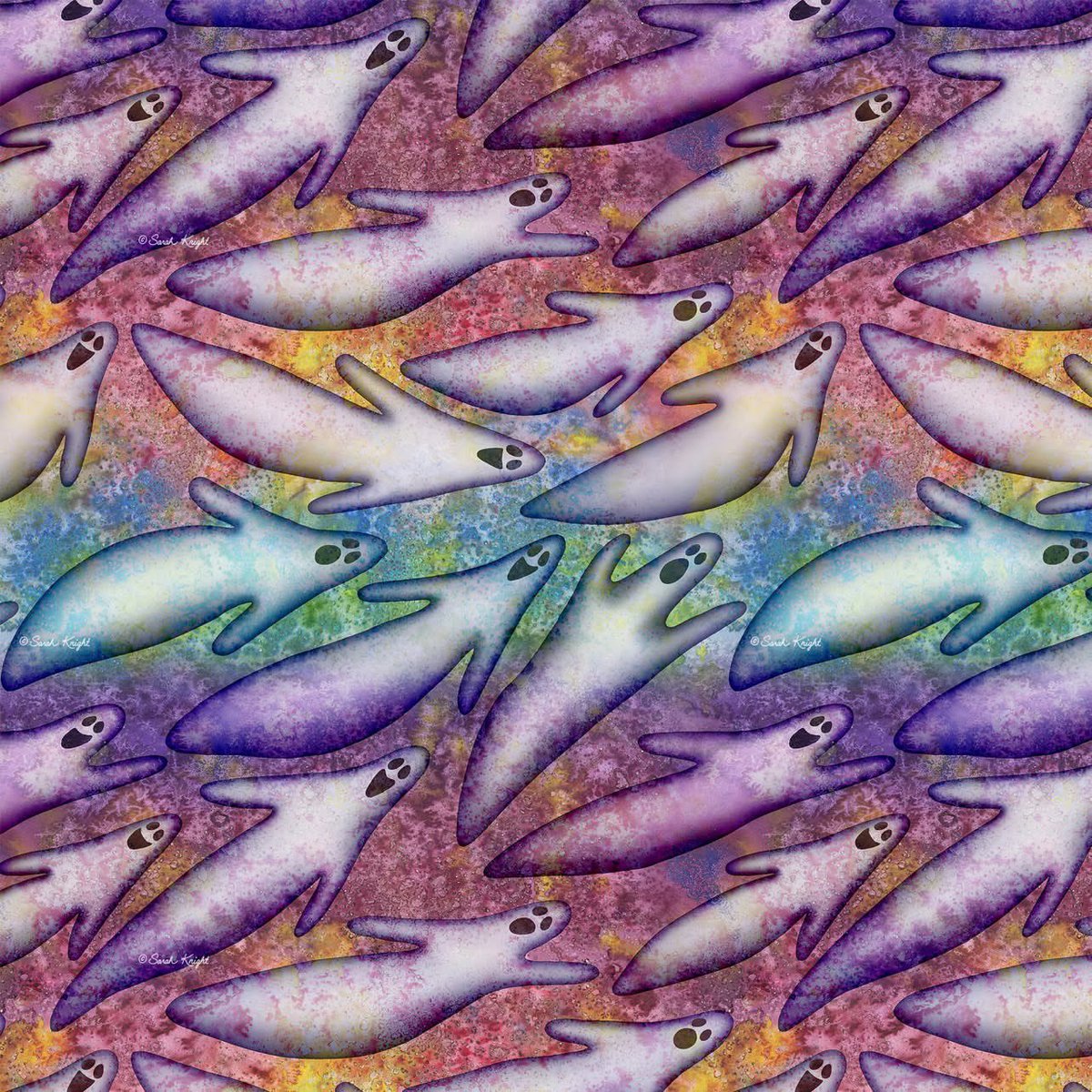 SunshineSight's tweet photo. Have you voted yet in the Spoonflower “Opulent Halloween” design challenge?
I’m sarahkdesigns and my design is: psychedelic ghosts.
https://t.co/mhSx6VjaIN

Voting closes July 14, 2026, at 3pm EDT https://t.co/RAGFkX7D29