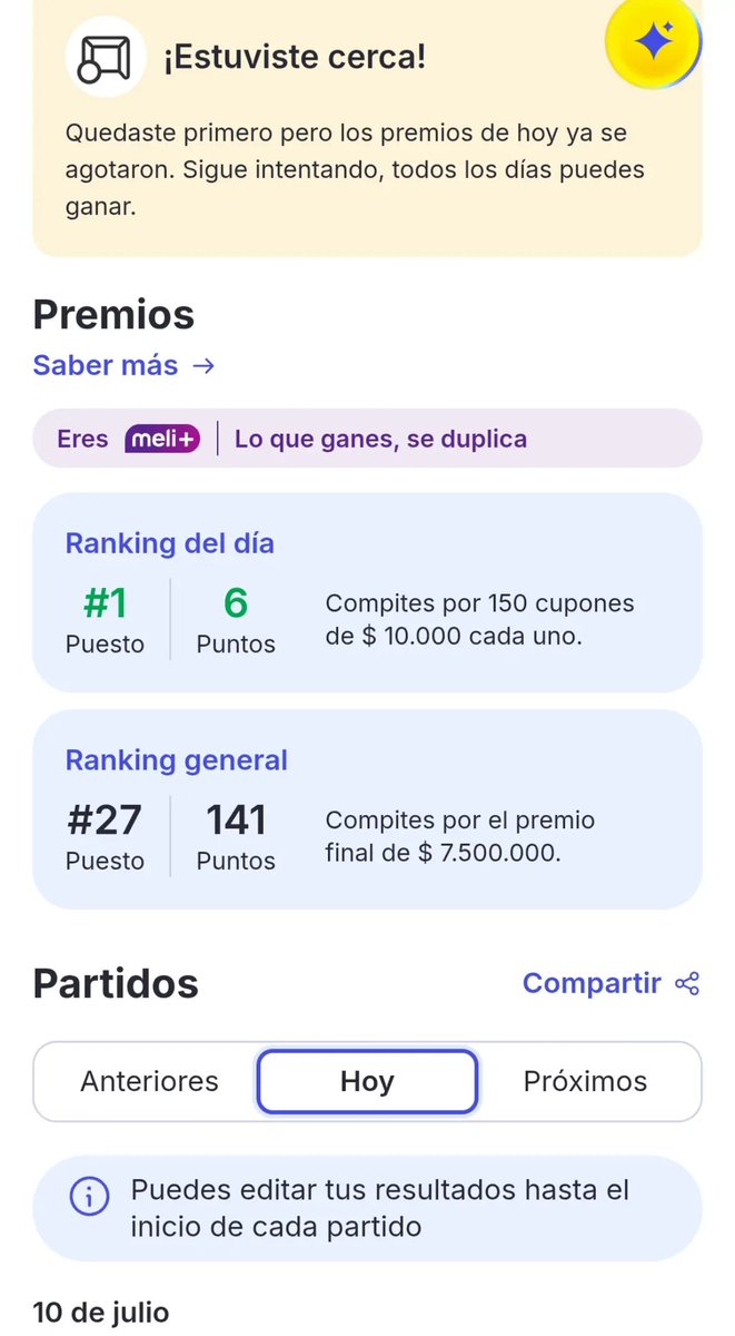 EstebanSP33's tweet photo. NO SE VALEEEE MERCADO LIBRE!!! ES LA TERCERA VEZ QUE DOY CON EL RESULTADO EXACTO!!!🤨🧐🤦🏻‍♂️

#mercadolibrechile #mercadolibre #chile #mercadopago #mundial2026 #españavsbélgica #viral #parati #fyp https://t.co/KdciNQEnUZ