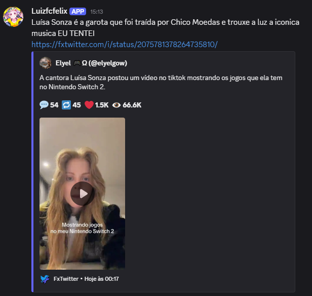 luizfcfelix's tweet photo. Tenho q dar o contexto de algumas coisas pros meus amigos se não eles não entendem https://t.co/O5CYv8fAob