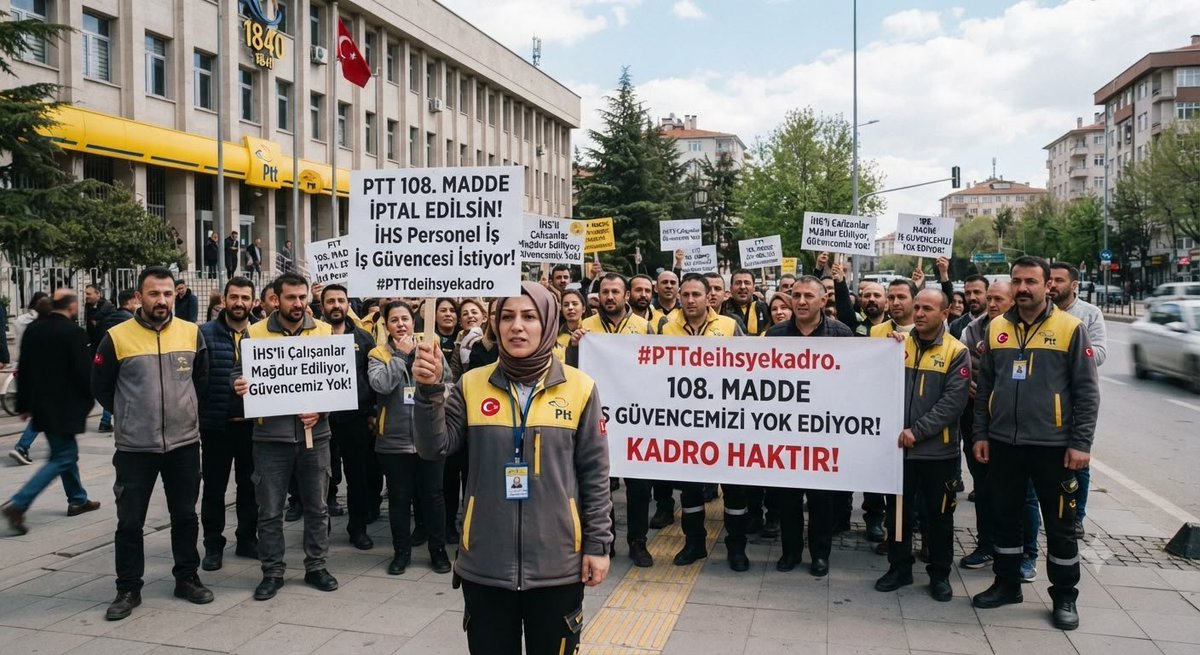 TeslimUUR's tweet photo. #PTTdeihsyekadro

Kamu hizmeti gören,devletin vatandaşa uzanan eli olan;savaşta,afette her zor durumda 185 yıllık koca bir çınar olan PTT'ye KPSS'le atanan 375 sayılı KHKnın ek 27Md. göre istihdam edilen İDARİ HİZMET SÖZLEŞMELİ personeller KADRO istiyor https://t.co/v50ef35ZVS