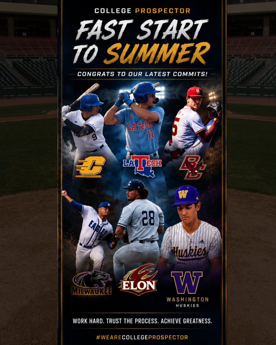 Prospector_Co's tweet photo. It has been a fast start to the summer!

Congratulations to our recent commits:

@Jacobneutz ➡️ Central Michigan
@ianmccubbin2023 ➡️ Louisiana Tech
@_Connor_Grasso ➡️ Boston College
@AdrianBroadus ➡️ Milwaukee
@Calvin_Douglas9 ➡️ Elon
@_joshuam19 ➡️ Washington

A big shoutout to our advisors @Samkratz3 @PatonEli @KratzCaden @peytonsmithCo and @dsouvi8 for all of their hard work helping these players find the right fit.

More big announcements are on the way!