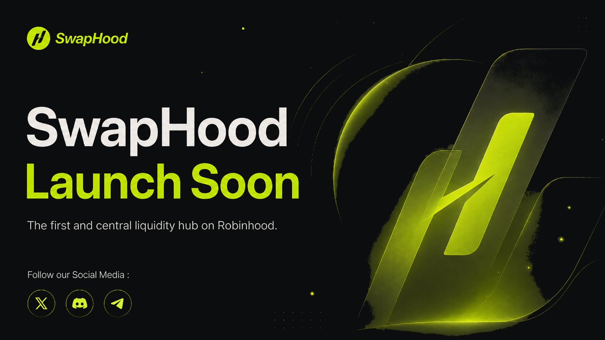 SwapHoodFi's tweet photo. WE TOOK A DEX TO THE $HOOD… #GoneRight

Trading‣‣‣Liquidity‣‣‣Incentives

All on SwapHood; Coming very soon to @RobinhoodCrypto https://t.co/BJ49tuIFoP