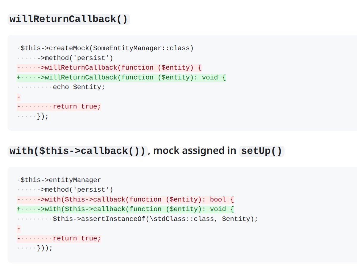 rectorphp's tweet photo. It's the little details...
Coming to next release.
#phpunit https://t.co/WBeAVJl3hK