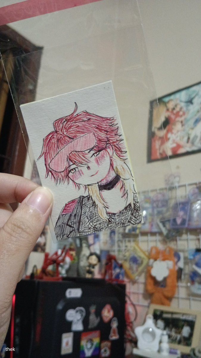 thek__Art's tweet photo. เอามาลงในนี้ด้วย จริง ๆ วาดเพื่อเอาไปแลกกับคุณนักวาดในงาน CC แต่พอวาดเสร็จละรู้สึกน่ารักมาก จนต้องถ่ายเก็บไว้ y . y

#iwllust https://t.co/nIelK13YuC