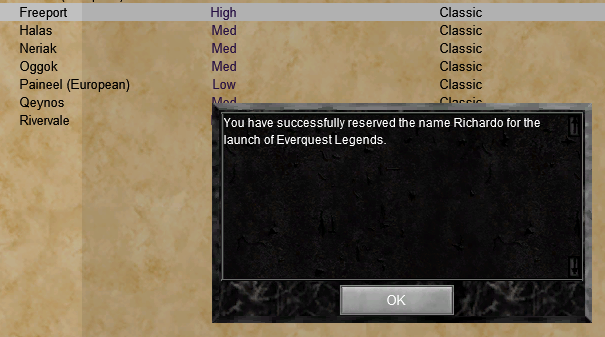 Doclegendary's tweet photo. Thank you @DaybreakGames, Brasse and the GameJawn team for fixing this for me.   Richardo Xavier will return in #EverquestLegends https://t.co/Ln7eOk8lqg