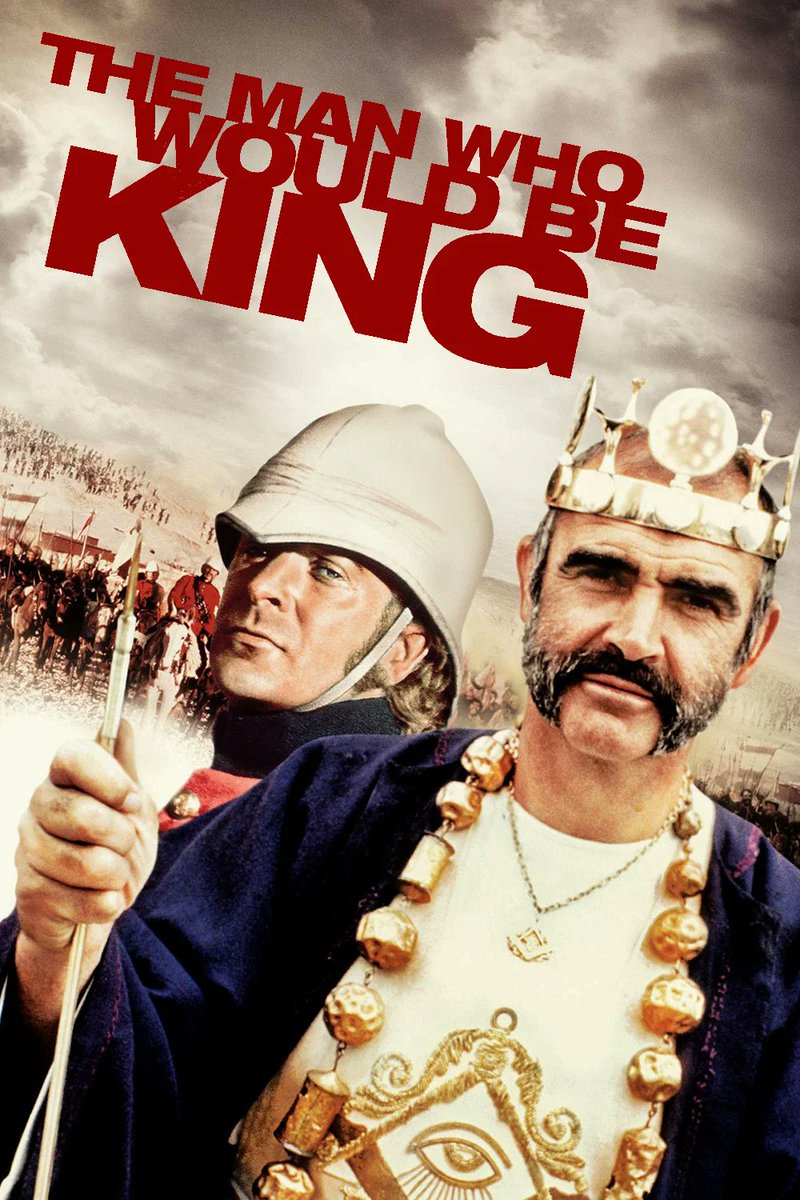 VodkaWick's tweet photo. #RudyardKipling #JohnForeman #MauriceJarre #SeanConnery #MichaelCaine #ChristopherPlummer #SaeedJaffrey #LarbiDoghmi #JackMay #KarroomBenBouih #MohammadShamsi #AlbertMoses #PaulAntrim #GrahamAcres #TheBlueDancersofGoulamine #ShakiraCaine #ColumbiaPictures #DevonPerskyBright https://t.co/XXAjyizUEg