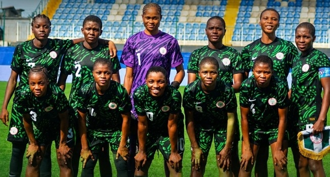 channelstv's tweet photo. [JUST IN] Nigeria’s Flamingos Qualify For U-17 Women’s W/Cup After Victory Over Benin Republic

With a 3-5 win on Saturday, Nigeria picked one of the tickets for the competition billed for later this year on an 8-5 aggregate.

https://t.co/5JXU40U8VJ https://t.co/qMIkrGcvgA