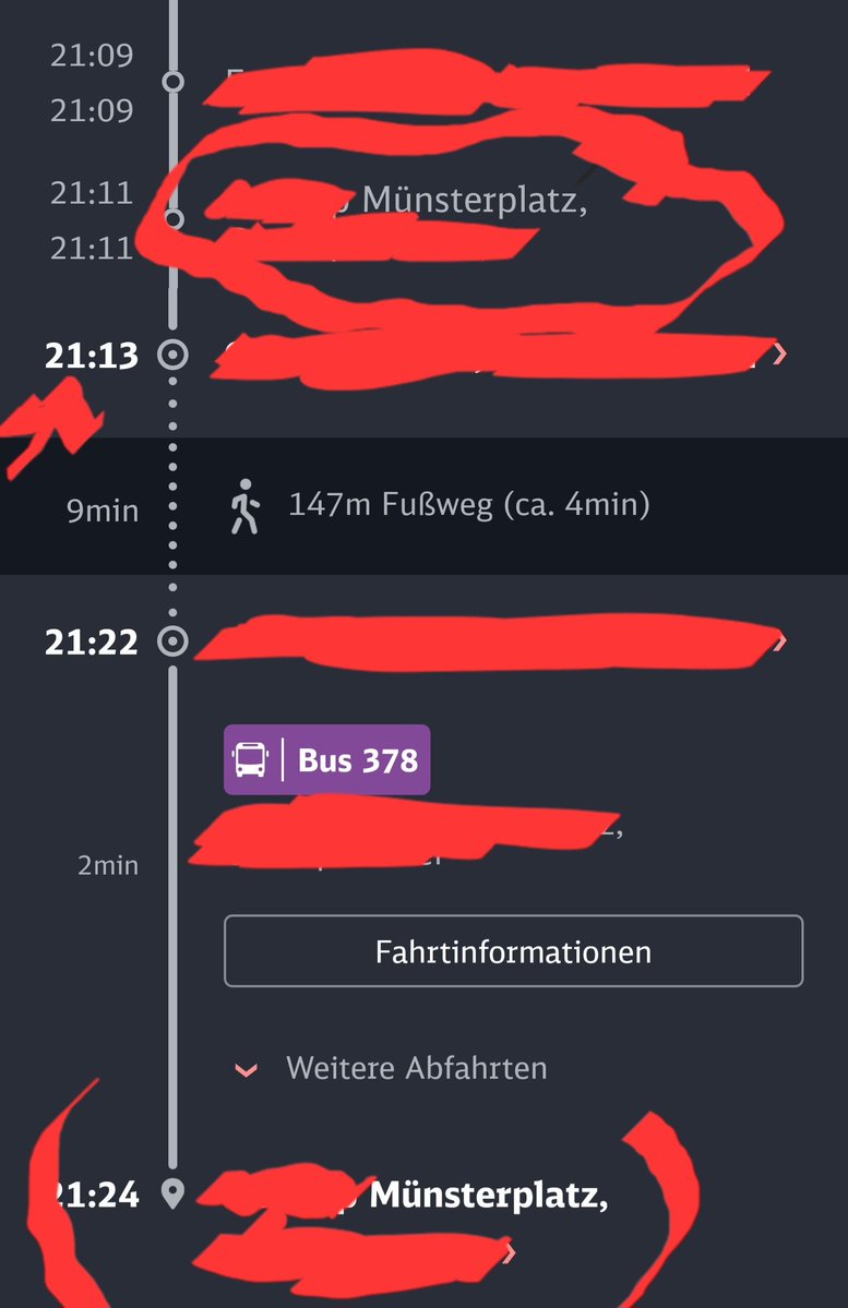 EmislayXO's tweet photo. @DB_Bahn um zu meinem Zielort zu kommen, soll ich an meinem Zielort mit dem Bus vorbei fahren um eine Haltestelle später auszusteigen und zurückzufahren.

Comedy mit der DB-App xD https://t.co/FdlrYmi12c