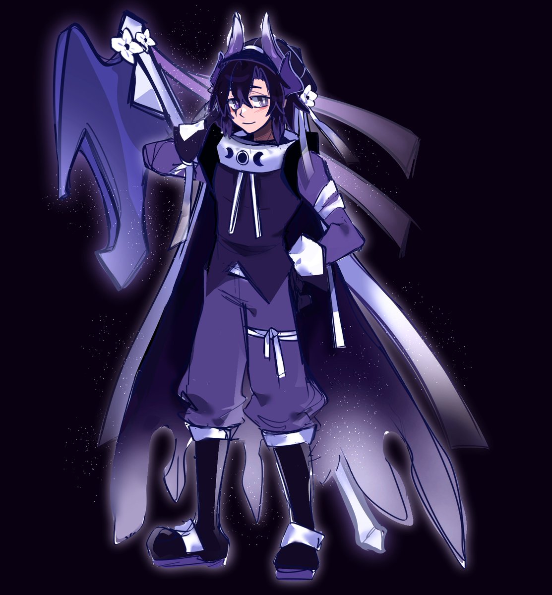 Noreemii's tweet photo. ❖ I have a new time skip desing for them! 💜🤍🖤
#oc https://t.co/qnxC8pUcqE
