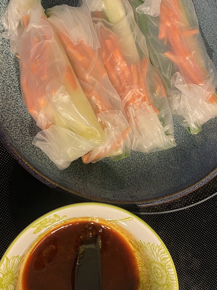 tinyteabun's tweet photo. Fuckass spring rolls with some fuckass sauce I made #edrtwt https://t.co/S0tXP0CSsk
