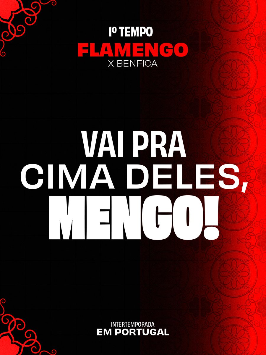 Flamengo's tweet photo. ROLOU A BOLA!!! VAMOS MEU MENGÃO!

#InicioDeJogo #FLAxSLB https://t.co/kCdIGXIsiC