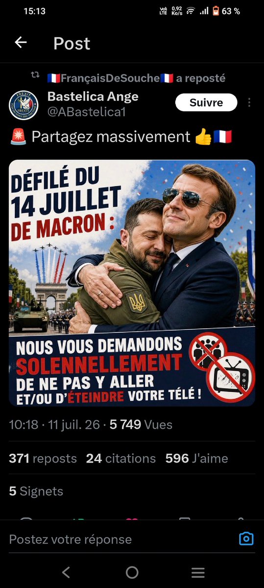 missblabla75's tweet photo. @AmauryBrelet @juste_ded #macron dictature https://t.co/PTebrl0vky