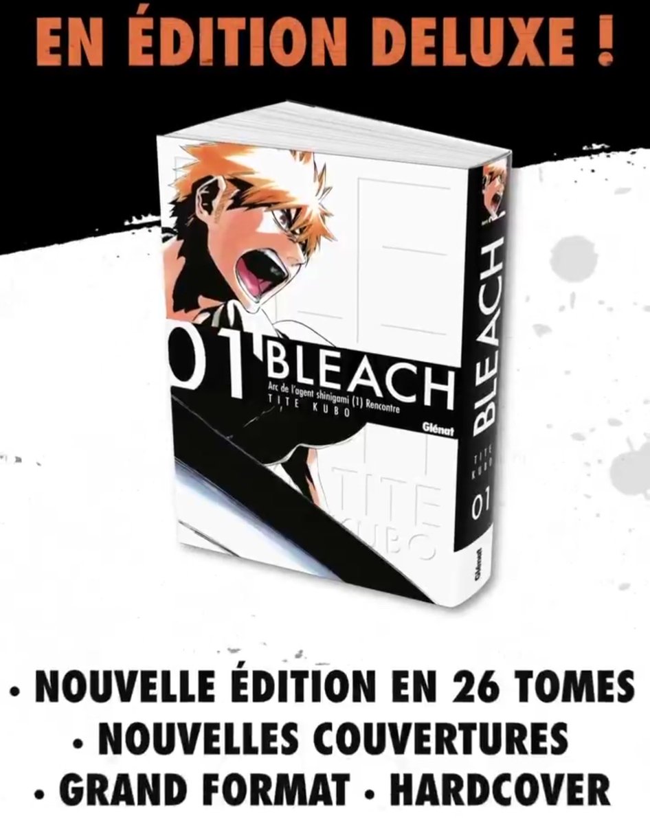 ShimorinR's tweet photo. LA VERSION DELUXE DE BLEACH EN FRANCE LE 9 SEPTEMBRE FERA COMME LA VERSION EXTRÊME DU JAPON 

26 TOMES GRAND FORMAT LETS GOOO
#BLEACH https://t.co/3hew5LHrym
