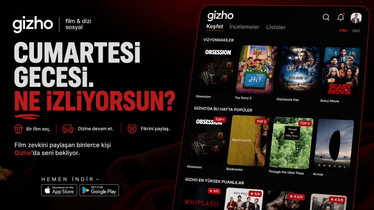 gizhocom's tweet photo. Bu gece ne izliyorsun? Gizho keşfet ile sana en uygun film veya diziyi hemen bul. https://t.co/SqV8IEoMeI