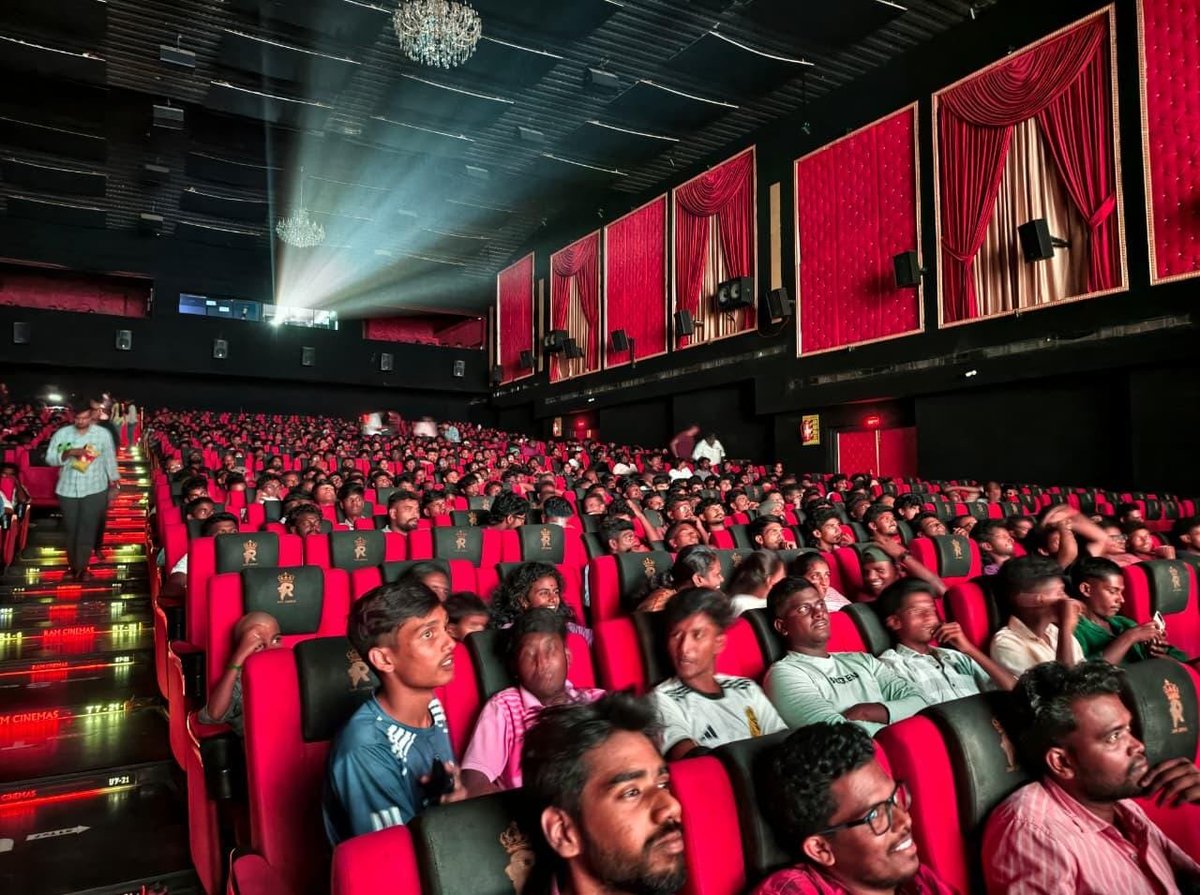 RamCinemas's tweet photo. It's a Houseful Show for #IdhayamMurali in your #RamCinemas 
@Atharvaamurali @11Lohar @DawnPicturesOff https://t.co/CqF01VIgqo