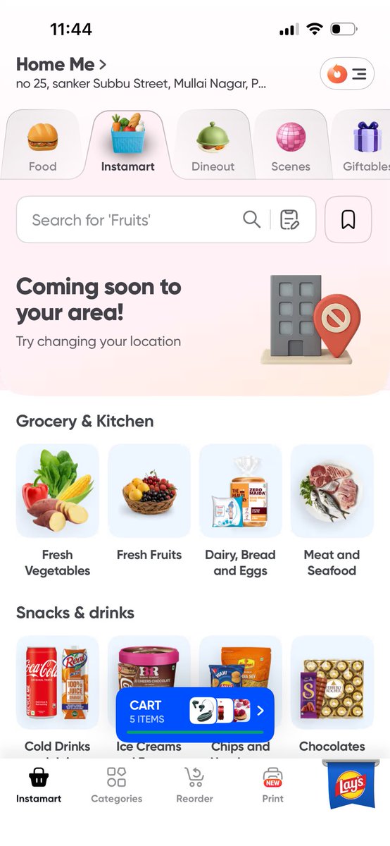 rajath2094's tweet photo. @Swiggy We previously had access to Instamart in our area, but now it’s no longer accessible. We have no Blinkit or Zepto and relied on your service for daily essentials. Please restore Instamart in our area soon. 🙏 https://t.co/x1DviiMRQh