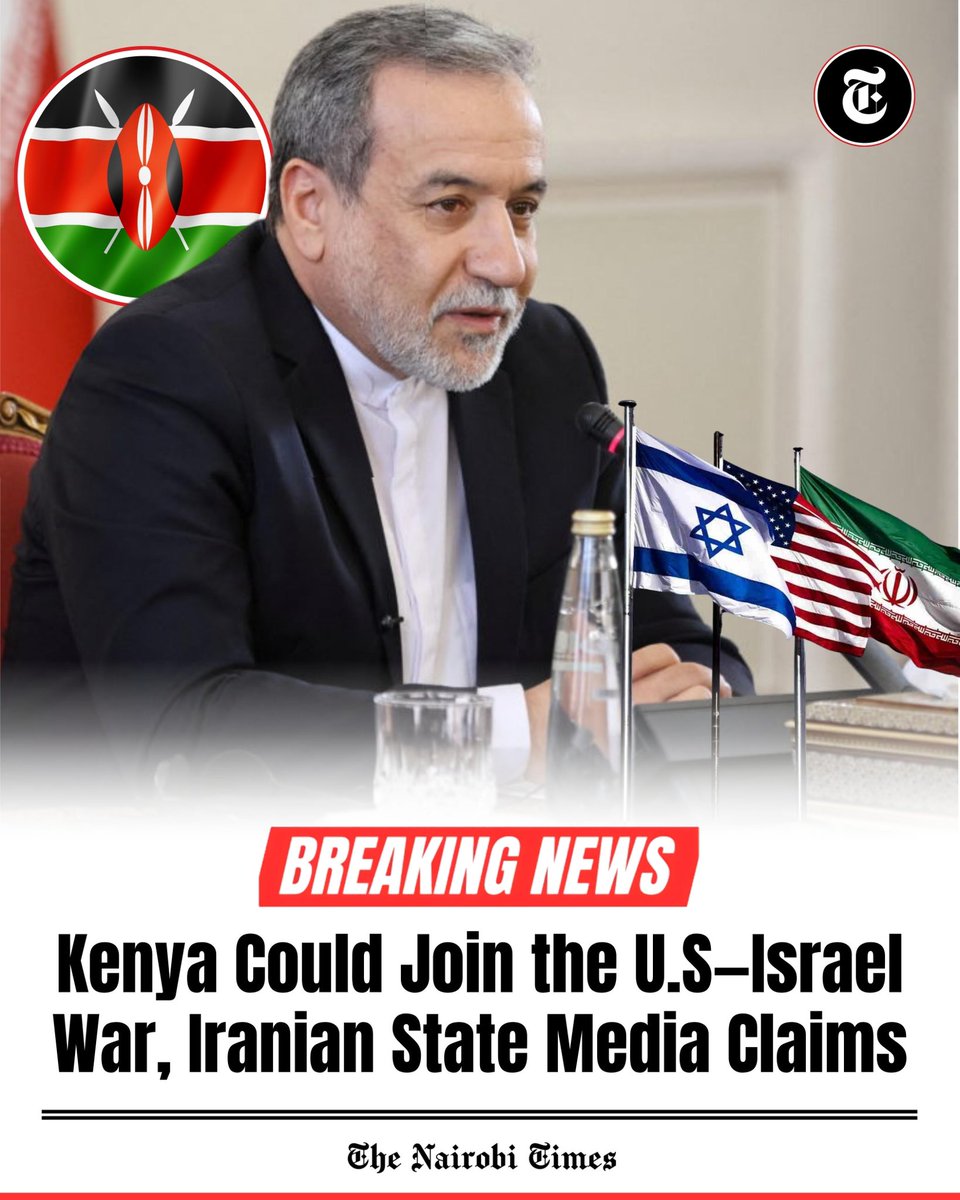 TheNairobiTimez's tweet photo. 🚨BREAKING: Iran State Media Warns Kenya Could Join U.S., Israel War

Iran’s state-owned broadcaster, Islamic Republic of Iran Broadcasting (IRIB), has sparked debate after claiming in a now-deleted social media post that Kenya possesses “strategic military reserves” that would join the ongoing Middle East conflict “at the appropriate time.”

The post, published on IRIB’s official X account, quoted what it described as an international affairs expert who alleged that both Kenya and Nigeria had military reserves that would be deployed in the conflict involving Iran, the United States, and Israel. However, the broadcaster did not provide any evidence to support the claim or explain what the alleged reserves were.

It stated: “Kenya and Nigeria also possess strategic military reserves that will enter the field at the appropriate time.”

The post was later deleted without any explanation, raising questions about whether it had been published in error or reflected only the personal views of the analyst rather than Iran’s official position.

As of Saturday, July 11, neither the Kenyan nor Nigerian governments had responded to the claims. Iranian authorities have also not clarified whether the remarks represented the government’s position.

The statement quickly gained traction online, with many Kenyans expressing confusion over why the country had been mentioned, noting that Kenya has not announced any military involvement in the conflict. Others urged the government to uphold its long-standing foreign policy of neutrality and continue pursuing diplomatic solutions to international disputes.
