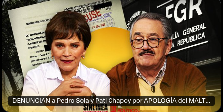 _JARGD_'s tweet photo. Denuncian a Pedro Sola y a Paty Chapoy por apología al maltrato animal. https://t.co/kxULhOUBQz