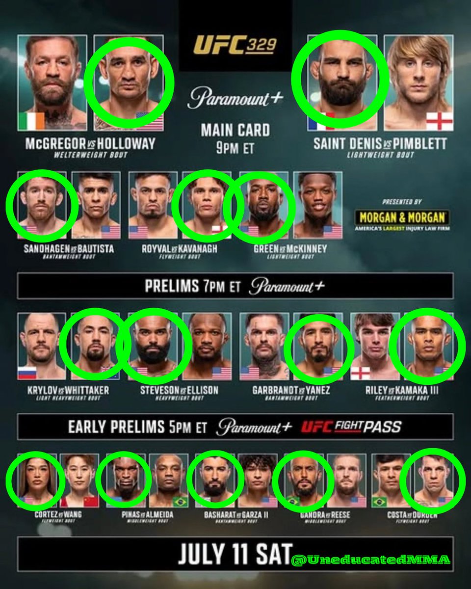 UneducatedMMA's tweet photo. Picks are locked in! #UFC329 #ufc #mma https://t.co/3Hc9Eu8xCZ