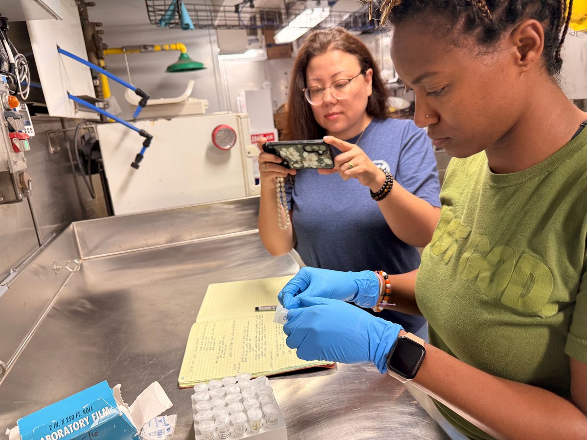 oceanexplorer's tweet photo. When equipment breaks at sea, there’s no heading to a hardware store for spare parts. Instead, you have to make do with the supplies &amp; expertise onboard, and adapt to the conditions at hand. Nicole Miller describes some of the challenges of science at sea: https://t.co/m2vUG3jTwQ https://t.co/HCJle2afTZ