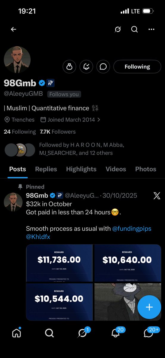 ICTMafia247's tweet photo. @AleeyuGMB @fundingpips @Khldfx @speedouFx @ronna256 Done ✅ https://t.co/FgeS5MqGZ8
