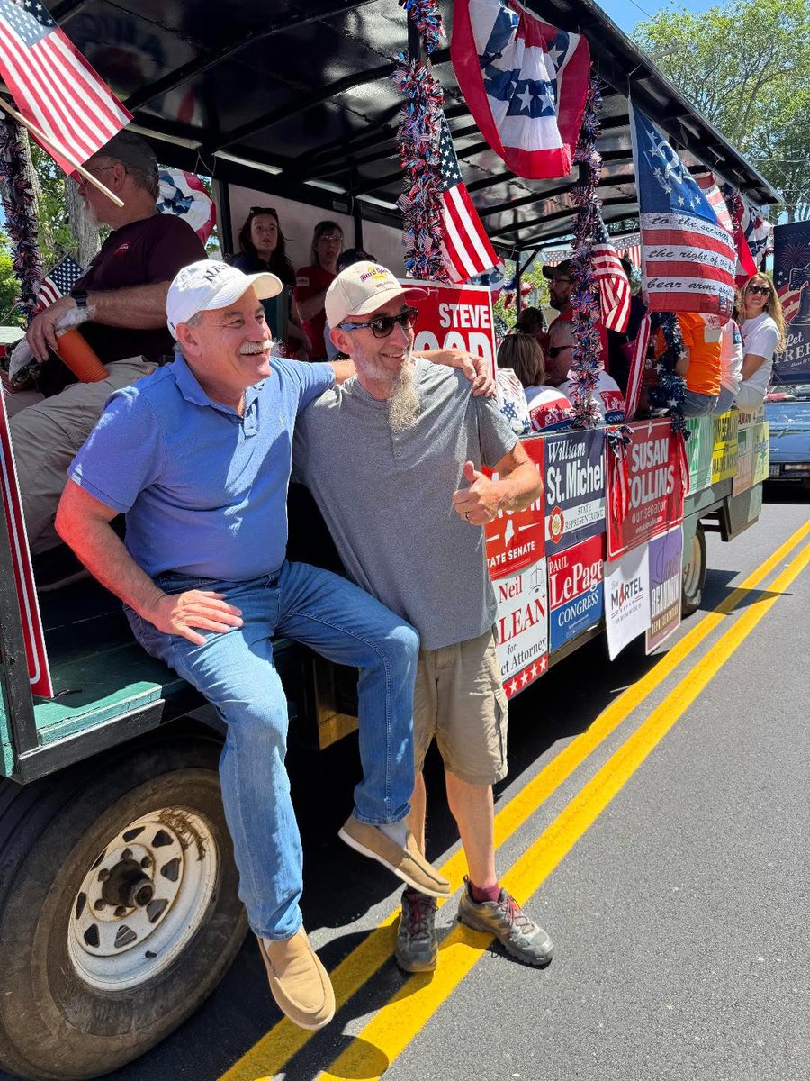 mainegop's tweet photo. Republicans at the Moxie Festival Parade https://t.co/TmB0Vvpi8j