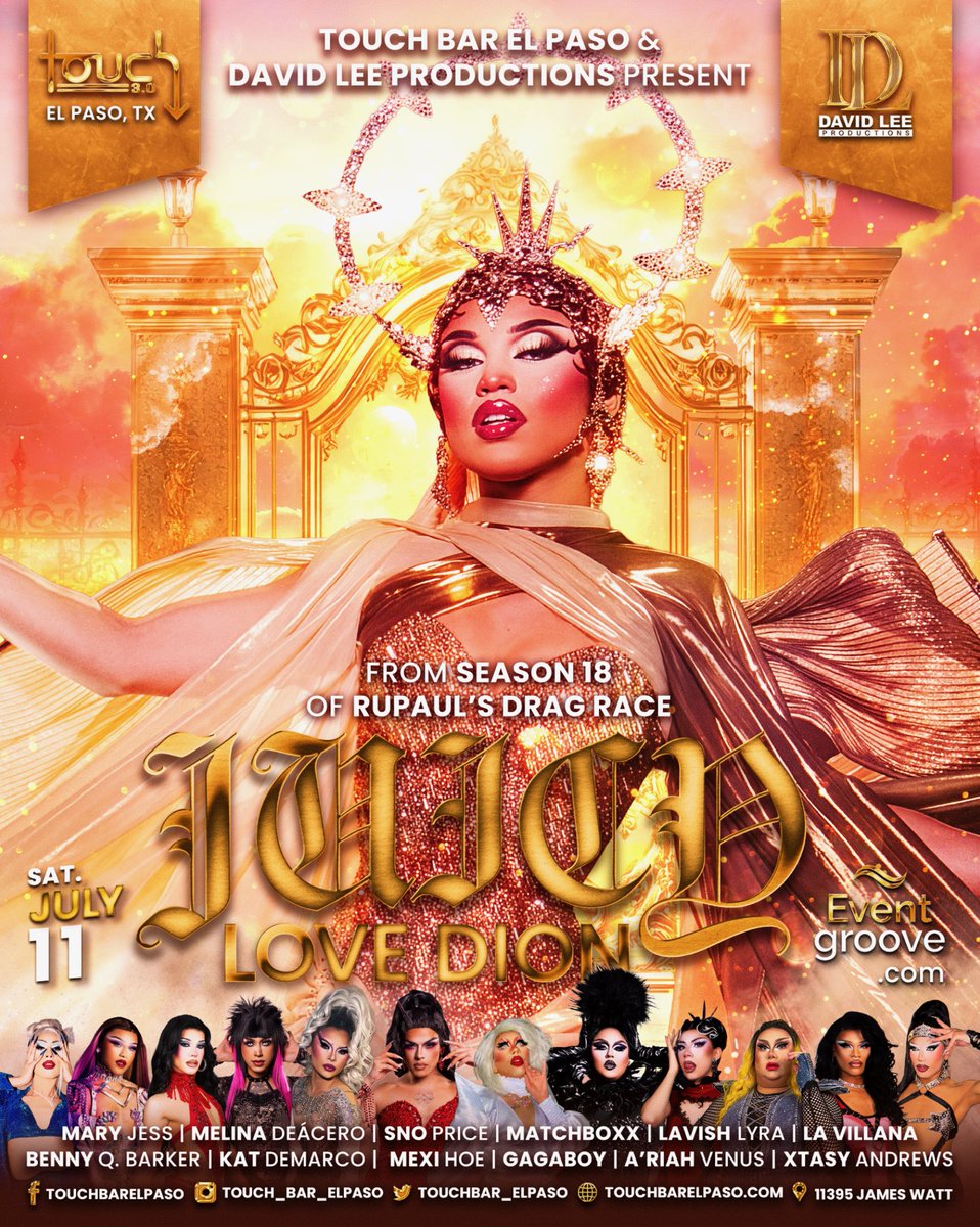 touchbar_elpaso's tweet photo. @theejuicylove live on the #stageoftexas at @touchbar_elpaso tonight! #touchbarelpaso #dragrace https://t.co/ZjfGclXrM6